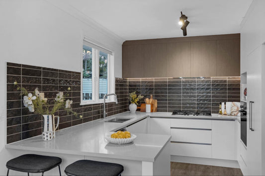 ASH GREY SUBWAY CERAMIC TILES 75X300MM - $59/SQM - The Tile Collection™