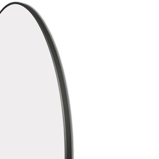 1200x850MM GUNMETAL GREY METAL FRAME ARCHED BACKLIT LED MIRROR | DEFOGGER | 3 COLOURS LIGHTS - The Tile Collection™