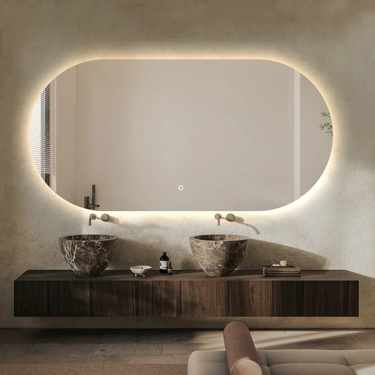 Premium LED Mirror | Oval Shape | 1400x700mm