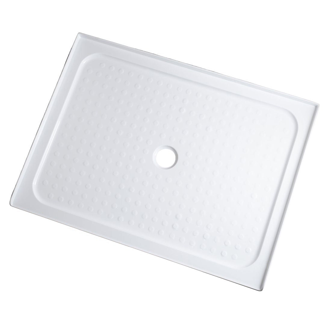 ACRYLIC RECTANGLE SHOWER TRAY 1100X750MM - 4 SIDED UPSTAND - The Tile Collection™