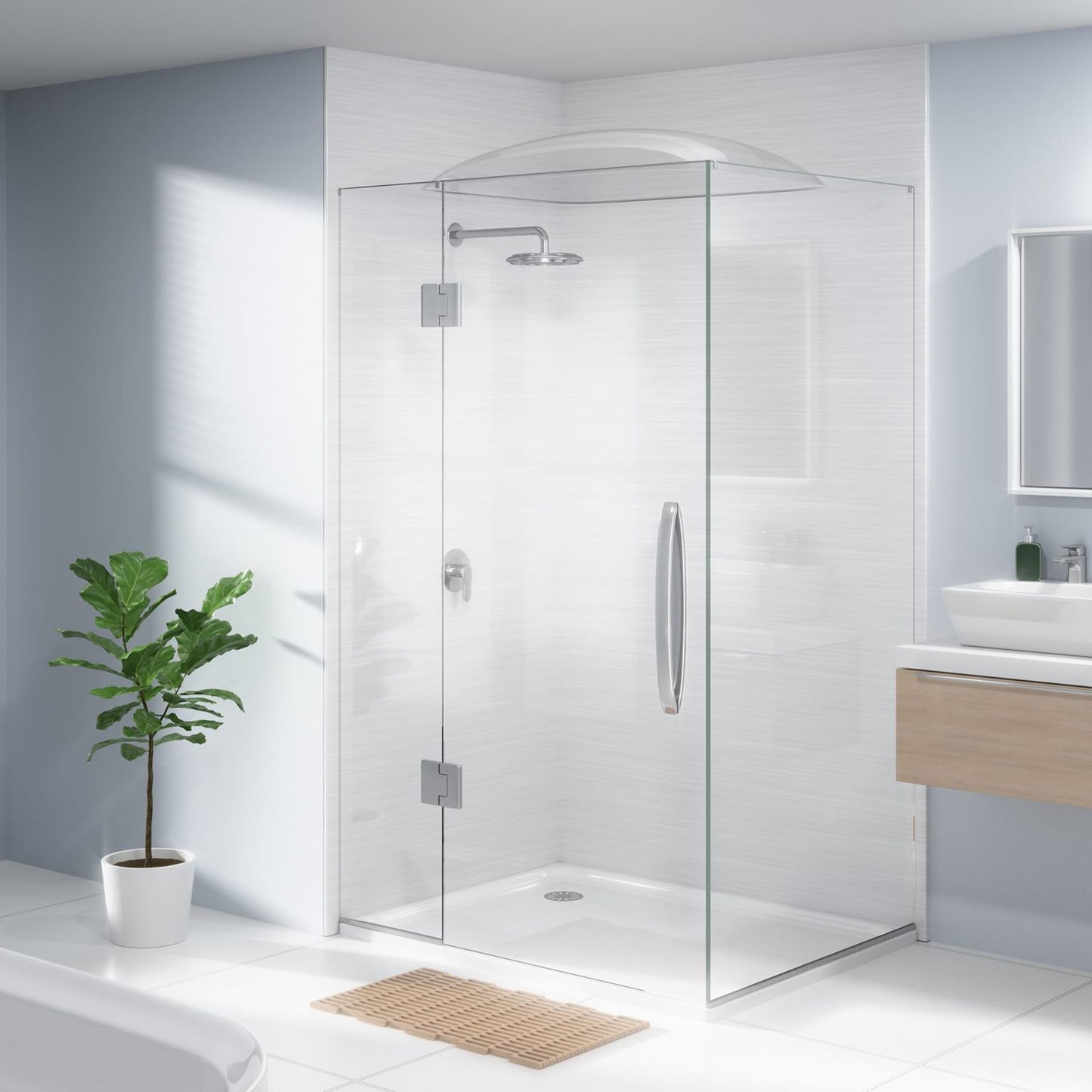SHOWERDOME SQUARE 800 DIY KIT 1200X1200MM CLEAR