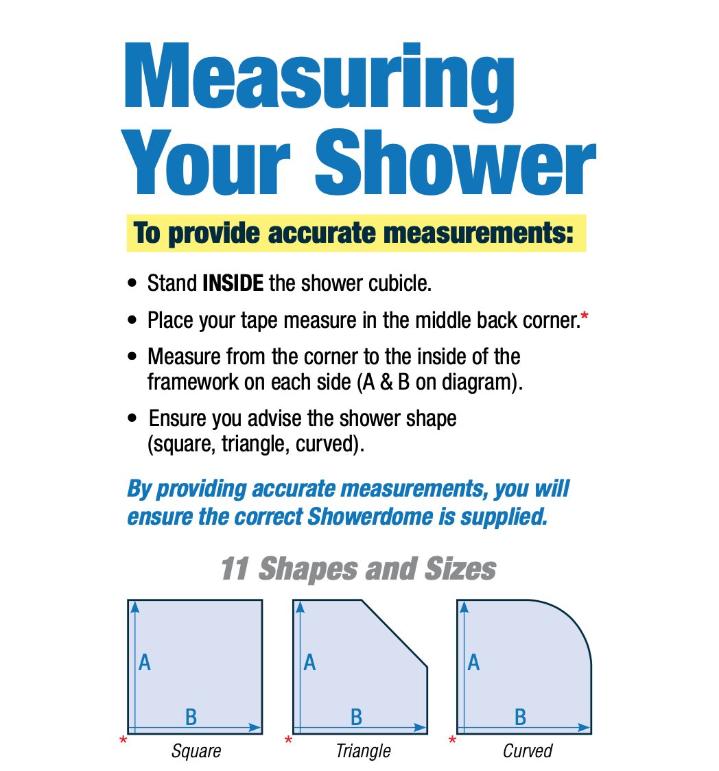 SHOWERDOME SQUARE 800 DIY KIT 1200X1200MM CLEAR