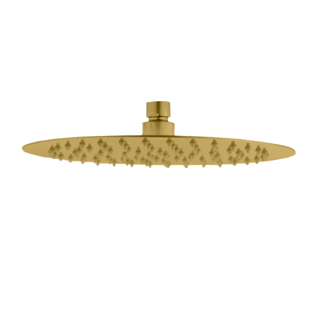 250MM ROUND SLIM RAIN SHOWER HEAD – 5 COLOURS FINISHES | 304 STAINLESS STEEL