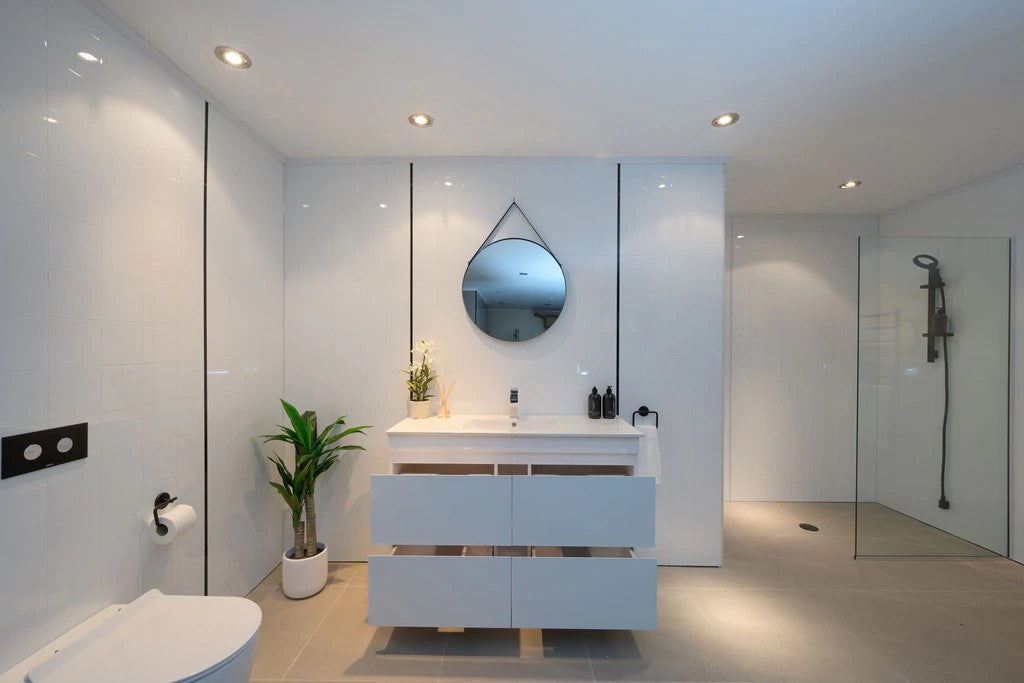 1500MM POLO WHITE GLOSS PLYWOOD FLOORSTANDING VANITY SINGLE BASIN - The Tile Collection™