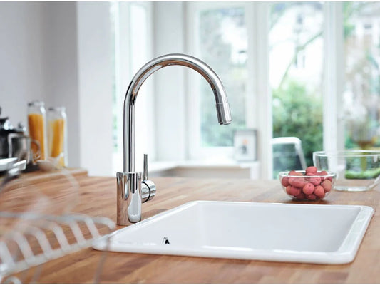GROHE CONCETTO PULL OUT KITCHEN SINK MIXER - CHROME - The Tile Collection™