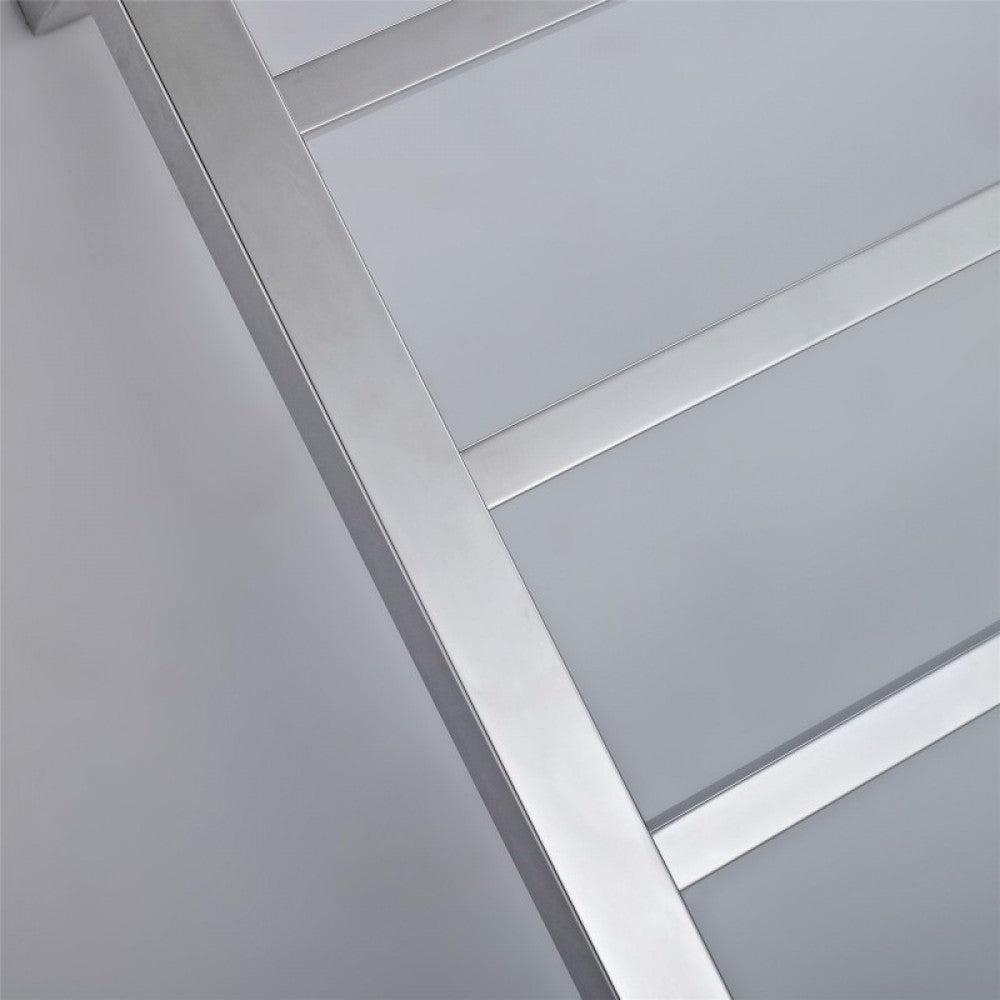 6 BAR SQUARE HEATED TOWEL RAIL 800H*600W*120D- CHROME - The Tile Collection™