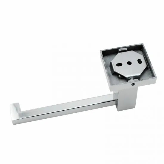SQUARE TOILET ROLL HOLDER - CHROME