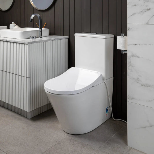 Englefield Evora Rimless Back to Wall Toilet with Bidet Seat