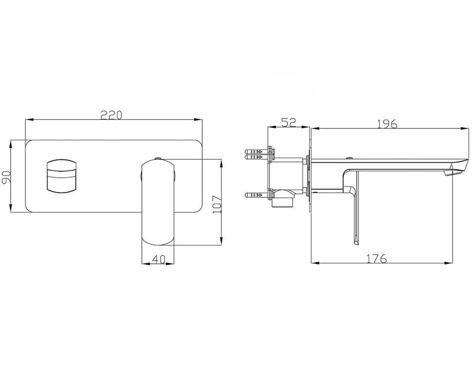 ELEMENTI ION WALL MOUNT BASIN MIXER RANGE - 5 COLOURS - The Tile Collection™