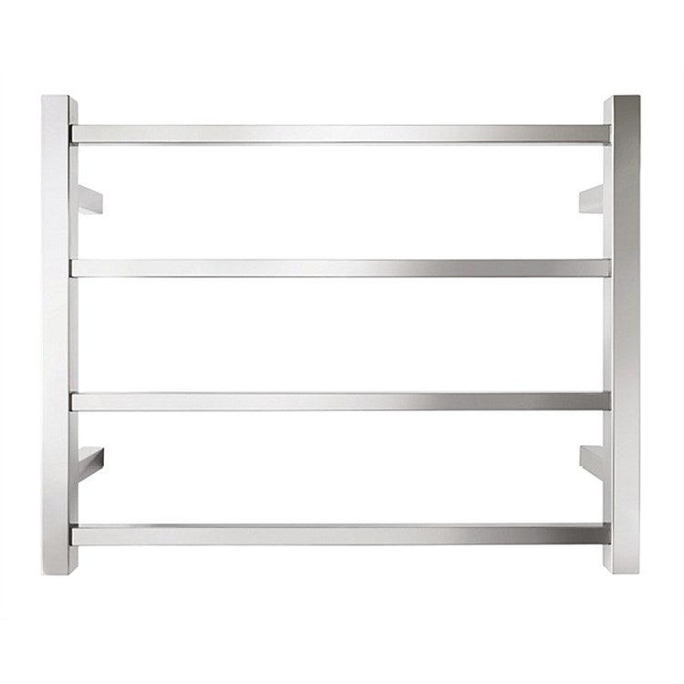TRANQUILLITY JERSEY 4 BAR SQUARE HEATED TOWEL WARMER 500H*620W*120D- POLISHED STAINLESS - The Tile Collection™