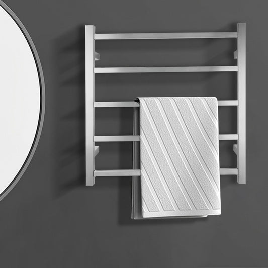 5 BAR SQUARE HEATED TOWEL RAIL 530H*600W*120D- CHROME - The Tile Collection™