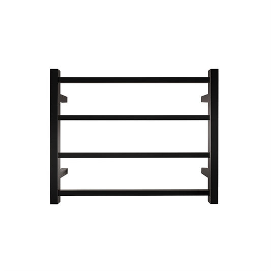 TRANQUILLITY JERSEY 4 BAR SQUARE HEATED TOWEL WARMER 500H*620W*120D - BLACK - The Tile Collection™