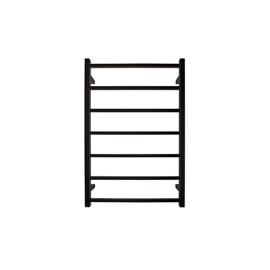 TRANQUILLITY JERSEY 7 BAR SQUARE HEATED TOWEL WARMER 920H*620W*120D - BLACK - The Tile Collection™