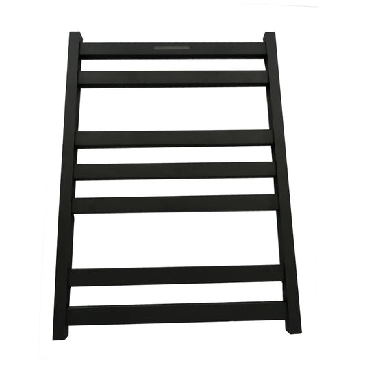 7 BAR SQUARE HEATED TOWEL RAIL HTR 800H*600W- MATTE BLACK - The Tile Collection™