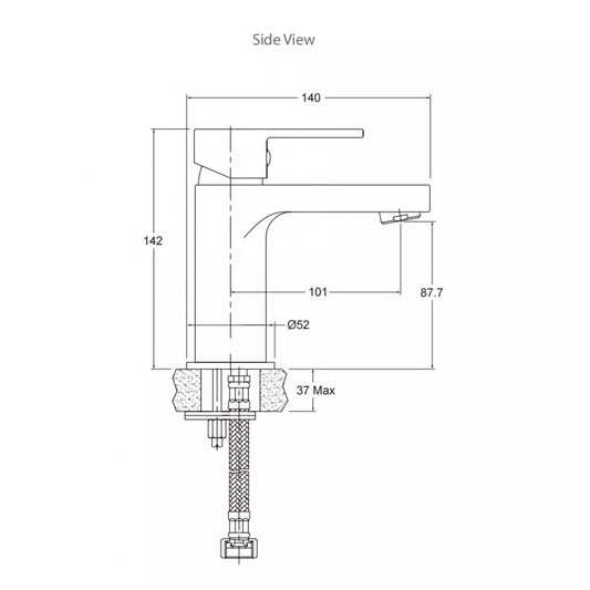 ENGLEFIELD STUDIO BASIN MIXER CHROME - The Tile Collection™