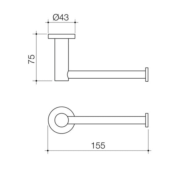 Caroma Liano II Toilet Roll Holder Range - 5 Finishes