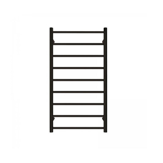 TRANQUILLITY JERSEY 9 BAR ROUND HEATED TOWEL WARMER 1200H*600W*120D- BLACK - The Tile Collection™