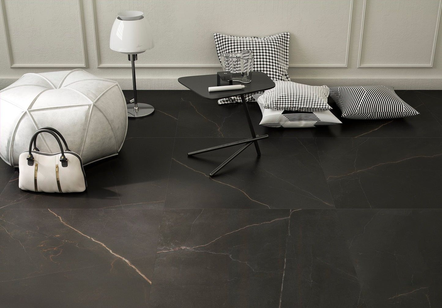 EMERITA DARK MATTE PORCELAIN TILE 600X600MM - $79/SQM - The Tile Collection™