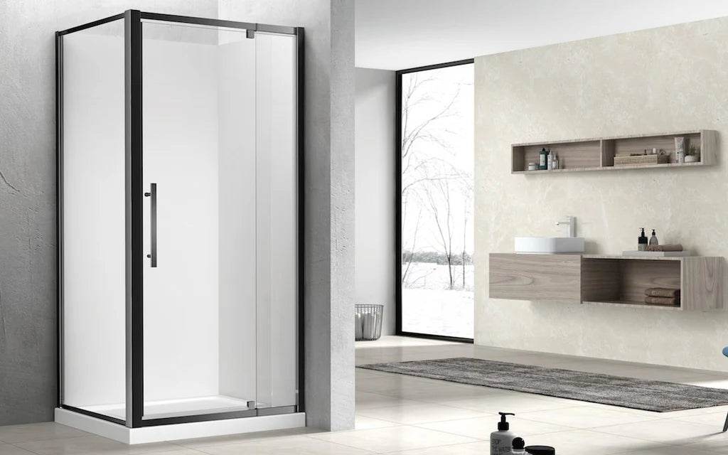 1000X1000MM SQUARE SHOWER ENCLOSURE - MATTE BLACK - The Tile Collection™