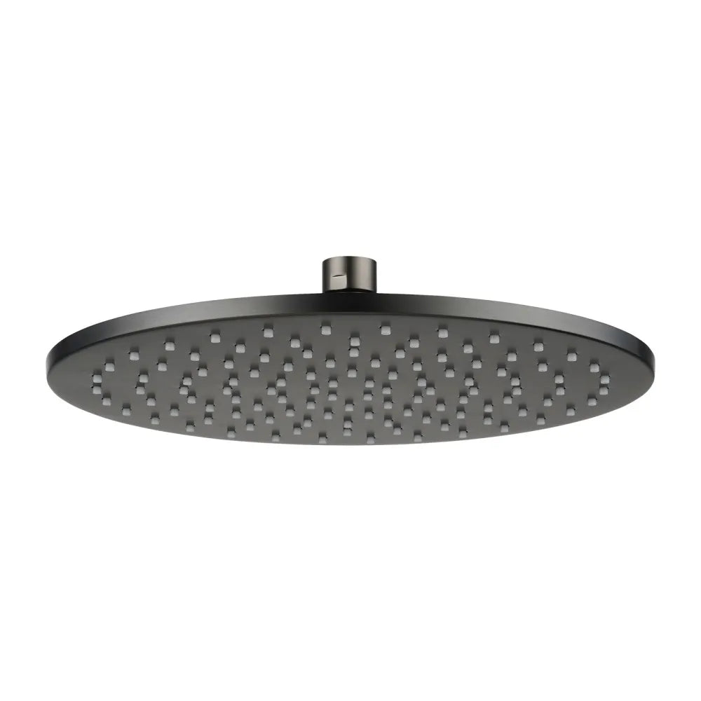 CHASE PREMIUM ROUND TWIN SHOWER SET - BRUSHED GUNMETAL
