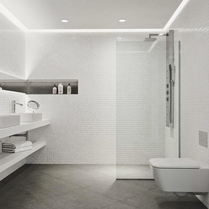 WALK IN SHOWER PANEL | CHROME | 1000MM