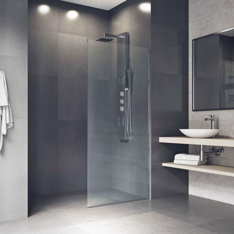 WALK IN SHOWER PANEL | CHROME | 1000MM