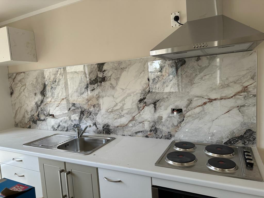 Marble Look Porcelain Tile | Splashback tile | 750x1500mm