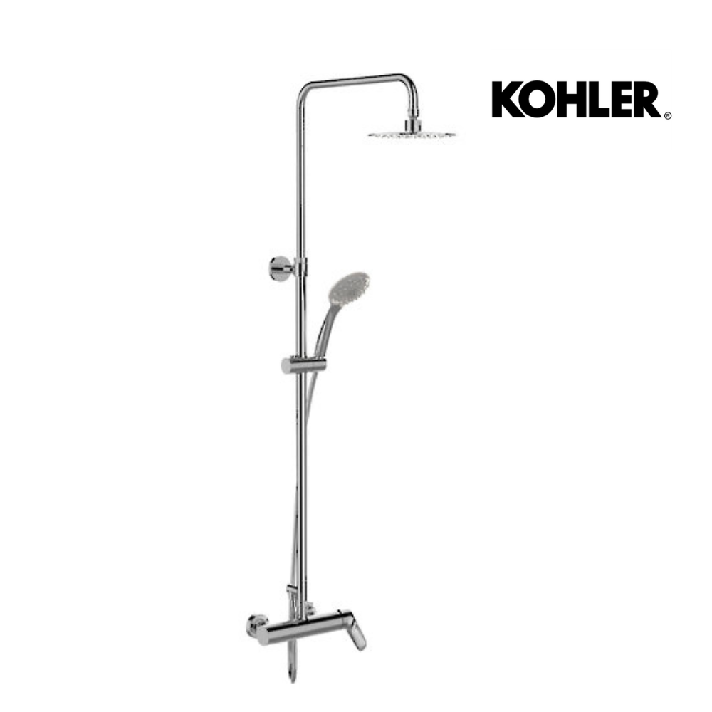 KOHLER ALEO DUAL SHOWER COLUMN - EXPOSED VALVE 97826T-4E-CP - The Tile Collection™