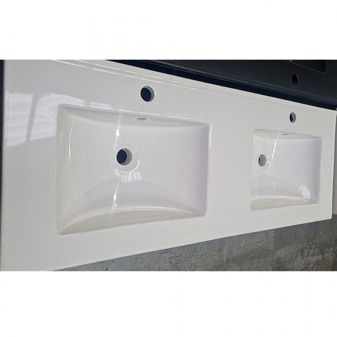 NELSON WALL HUNG VANITY | 1500MM | DARK OAK | DOUBLE BASIN | PLYWOOD - The Tile Collection™