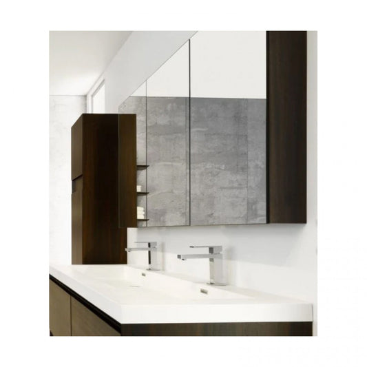 BATHROOM MIRROR CABINET | 1200MM | DARK OAK | PLYWOOD - The Tile Collection™