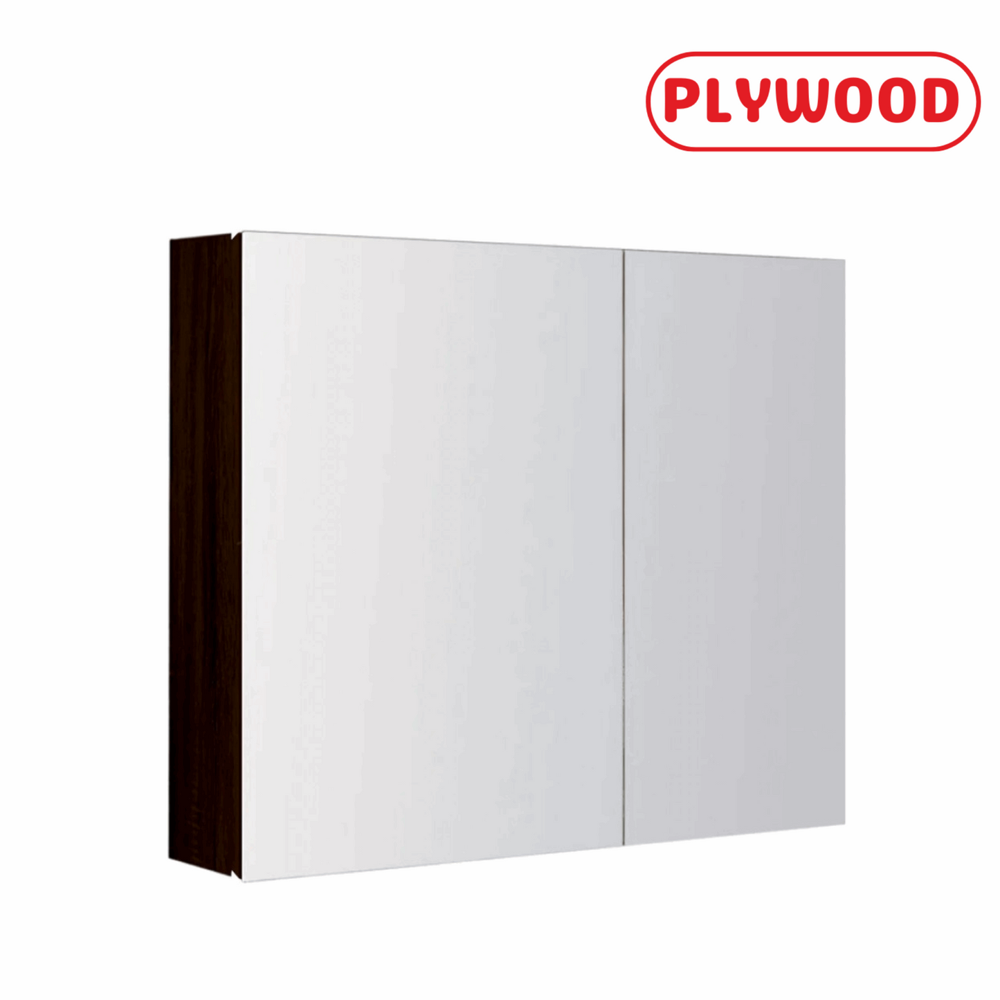 BATHROOM MIRROR CABINET | 750MM | DARK OAK | PLYWOOD - The Tile Collection™