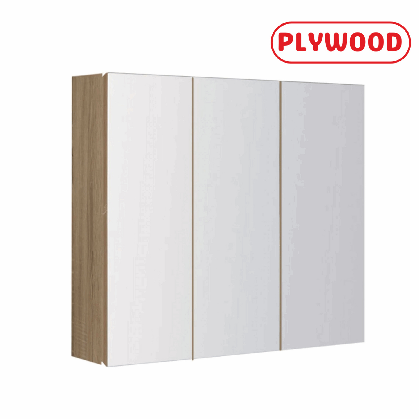BATHROOM MIRROR CABINET | 1200MM | LIGHT OAK | PLYWOOD - The Tile Collection™