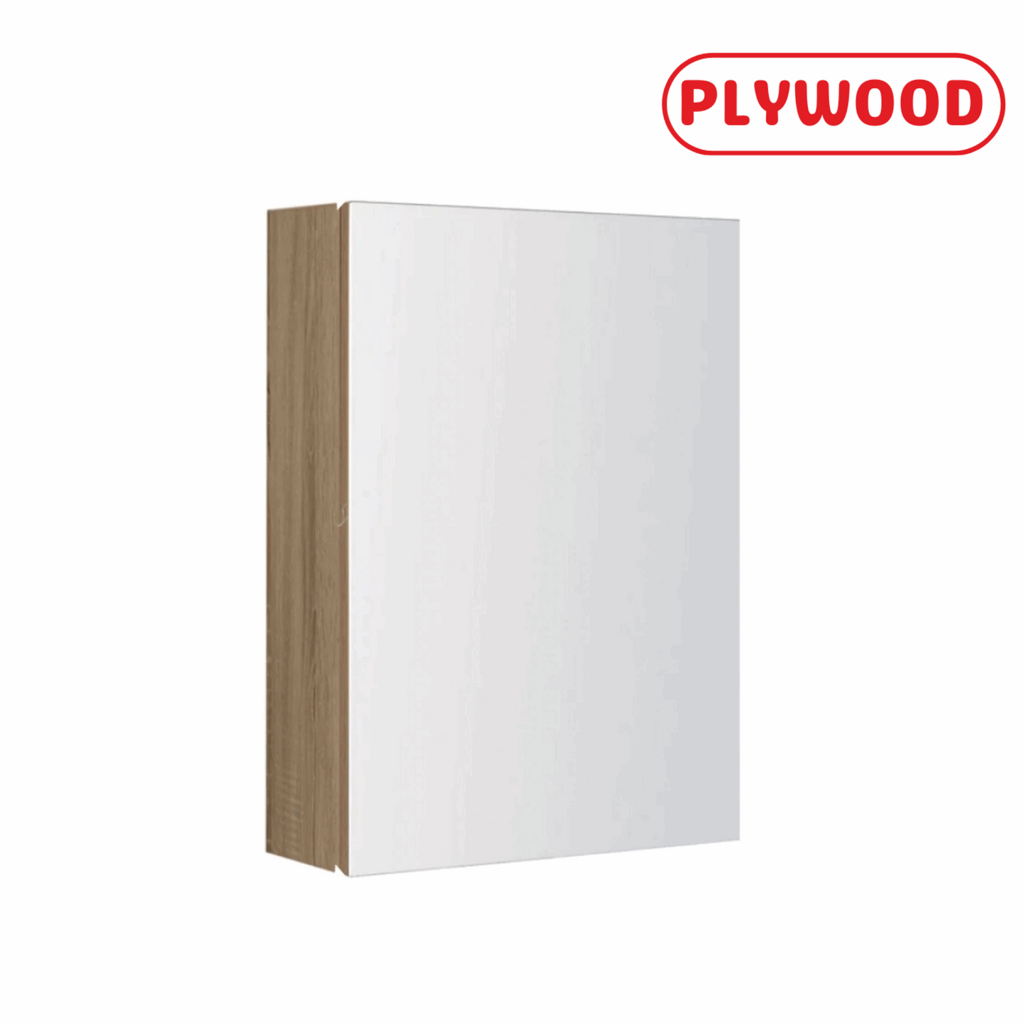 BATHROOM MIRROR CABINET | 450MM | LIGHT OAK | PLYWOOD - The Tile Collection™