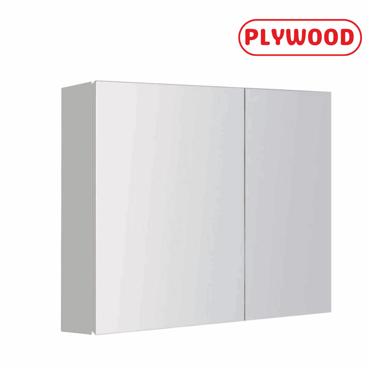 BATHROOM MIRROR CABINET | 750MM | WHITE GLOSS | PLYWOOD - The Tile Collection™