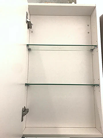 BATHROOM MIRROR CABINET | 450MM | WHITE GLOSS | PLYWOOD - The Tile Collection™