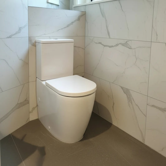 Caroma Urbane II Cleanflush Wall Faced Close Coupled Toilet Suite (with GermGard®)