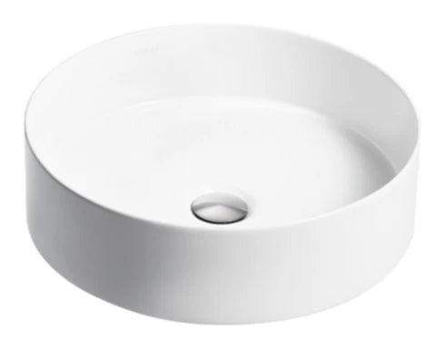 ROUND GLOSS WHITE COUNTERTOP BASIN DN