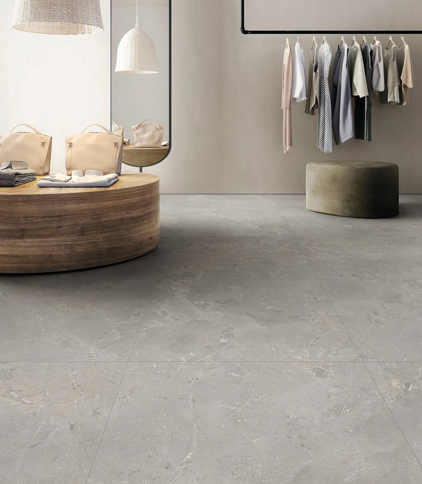 IMPERIAL GREY PORCELAIN MATTE TILE 600X600MM - $49/SQM