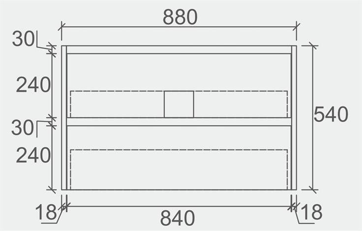 ROSEWOOD WALL HUNG VANITY | 900MM