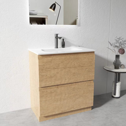 900MM PLYWOOD FLOOR STANDING VANITY LX90 WITH CERAMIC TOP - The Tile Collection™