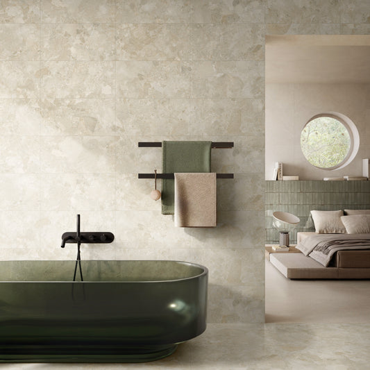 MATERA BEIGE PORCELAIN MATTE TILE 600X600MM - $49/SQM