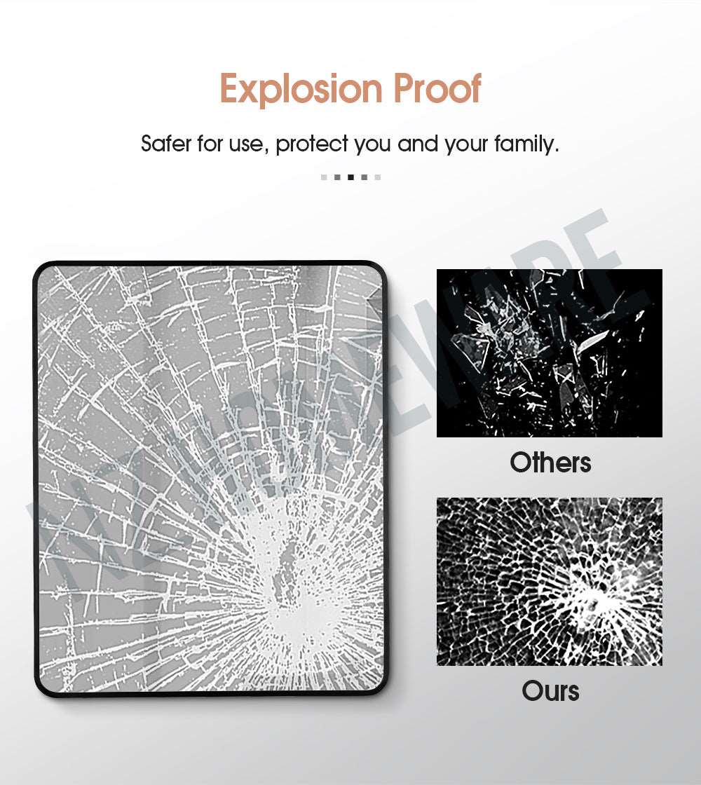 1500x800MM SERAPHINE RECTANGLE BLACK ALUMINIUM FRAMED MIRROR DN - The Tile Collection™