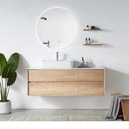 700MM ROUND BACKLIT LED MIRROR WITH MOTION SENSOR DEFOGGER | 3 COLOUR LIGHTS - The Tile Collection™