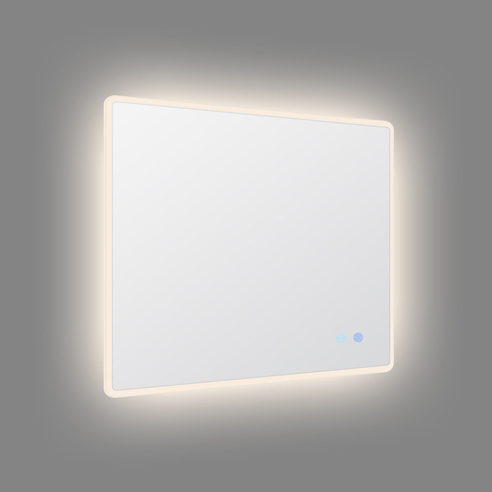 900X750MM RECTANGULAR LED MIRROR WITH MOTION SENSOR | DEMISTER | 3 COLOURS LIGHT