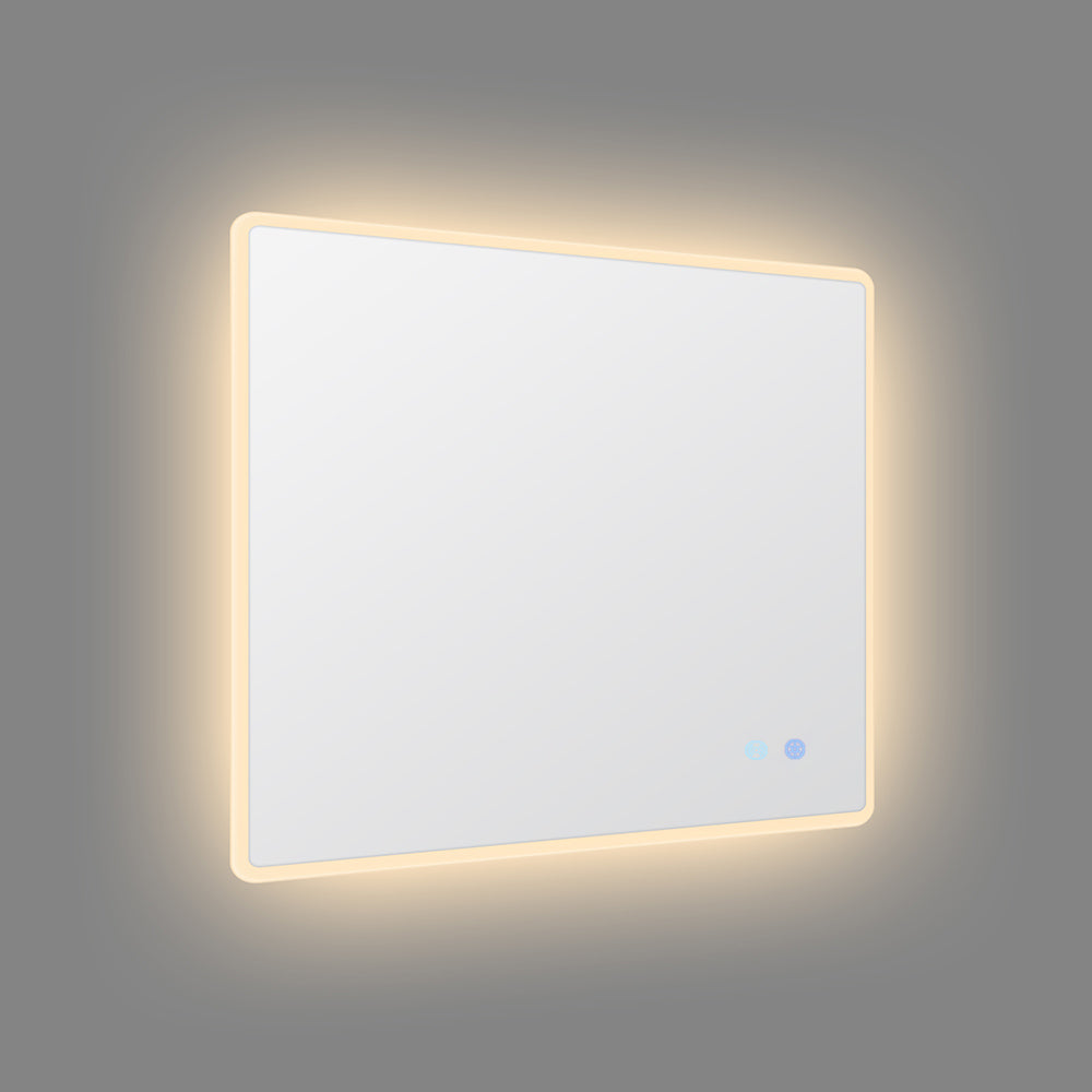 900X750MM RECTANGULAR LED MIRROR WITH MOTION SENSOR | DEMISTER | 3 COLOURS LIGHT