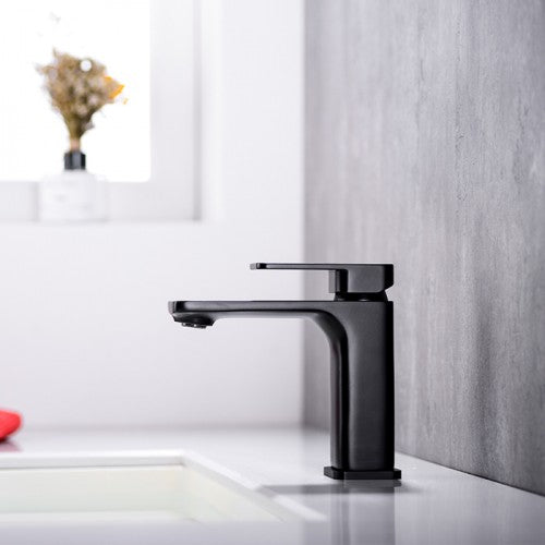 ZEPHYR VELA BASIN MIXER - MATTE BLACK - The Tile Collection™