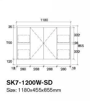 1200MM GLOSS WHITE PVC 100% WATERPROOF FLOORSTANDING VANITY WITH SINGLE BASIN CERAMIC TOP - The Tile Collection™
