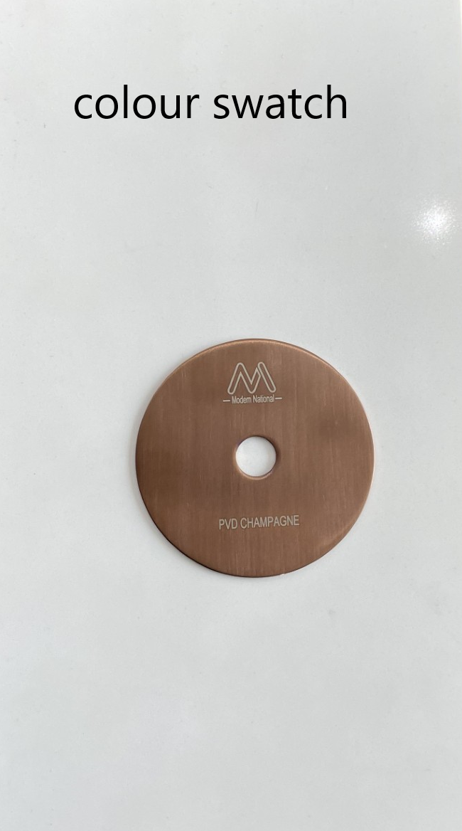 NOVA ROUND SHOWER COLUMN - PVD CHAMPAGNE (ONLINE ONLY)