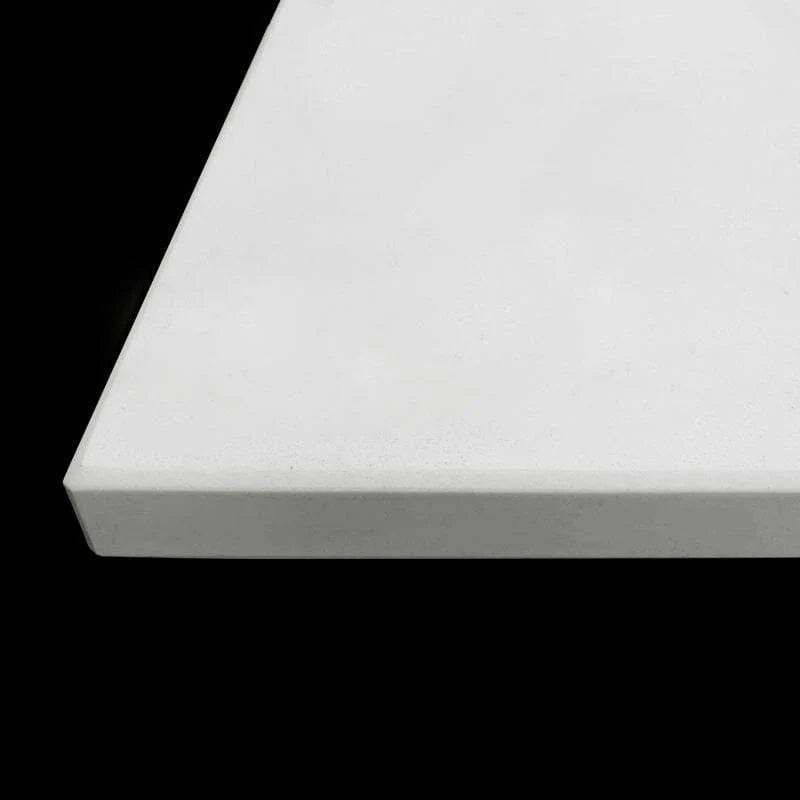 PURE WHITE SOLID SURFACE VANITY TOP - CUSTOM SIZES AVAILABLE