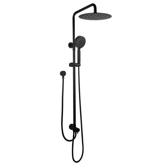 OPAL ROUND TWIN SHOWER COLUMN - MATTE BLACK - The Tile Collection™